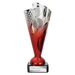 Rodeo Trophy Silver & Red -  TR25564