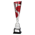 Quest Laser Cut Cup Silver & Red -  TR25604