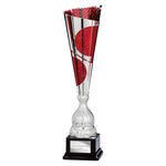 Quest Laser Cut Cup Silver & Red - Red|Silver - TR25604
