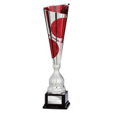 Quest Laser Cut Cup Silver & Red - Red|Silver - TR25604