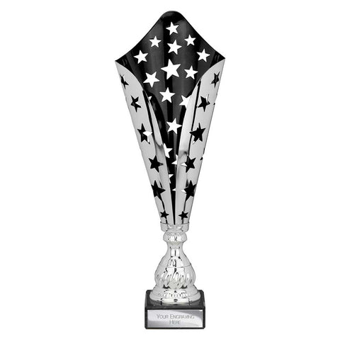 Galaxy Laser Trophy Silver & Black - Black|Silver - TR25615