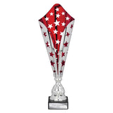 Galaxy Laser Trophy Silver & Red - Red|Silver - TR25616