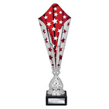 Galaxy Laser Trophy Silver & Red -  TR25616