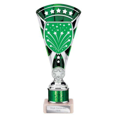 Cobra Star Multisport Tube Trophy - Green|Silver - TR25642