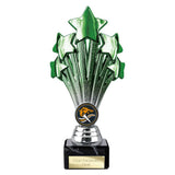 5 Star Trophy Green and Silver - TR26544
