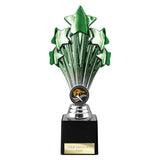 5 Star Trophy Green and Silver - TR26544