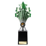 5 Star Trophy Green and Silver - TR26544