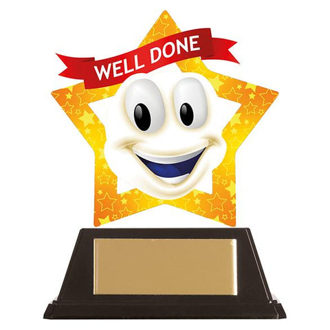 Mini-Star Well Done Smile Acrylic Plaque AC19704