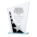 Mega Star Jade Glass Award Black & Silver CR17089