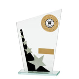 Mega Star Multisport Jade Glass Award Black & Silver CR17528