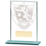 Millennium Football Boot & Ball Jade Glass Award CR20377