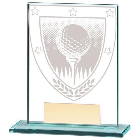 Millennium Golf Ball Jade Glass Award CR20380