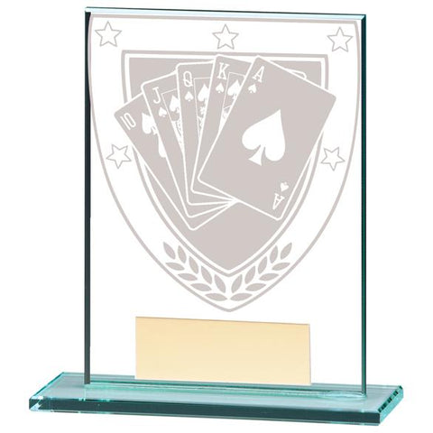 Millennium Poker Jade Glass Award CR20387