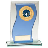Azzuri Wave Multisport Mirror Glass Award Blue & Silver CR20566