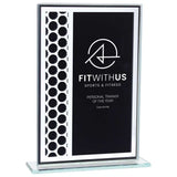 Titanium Mirrored Glass Award Black  CR23079