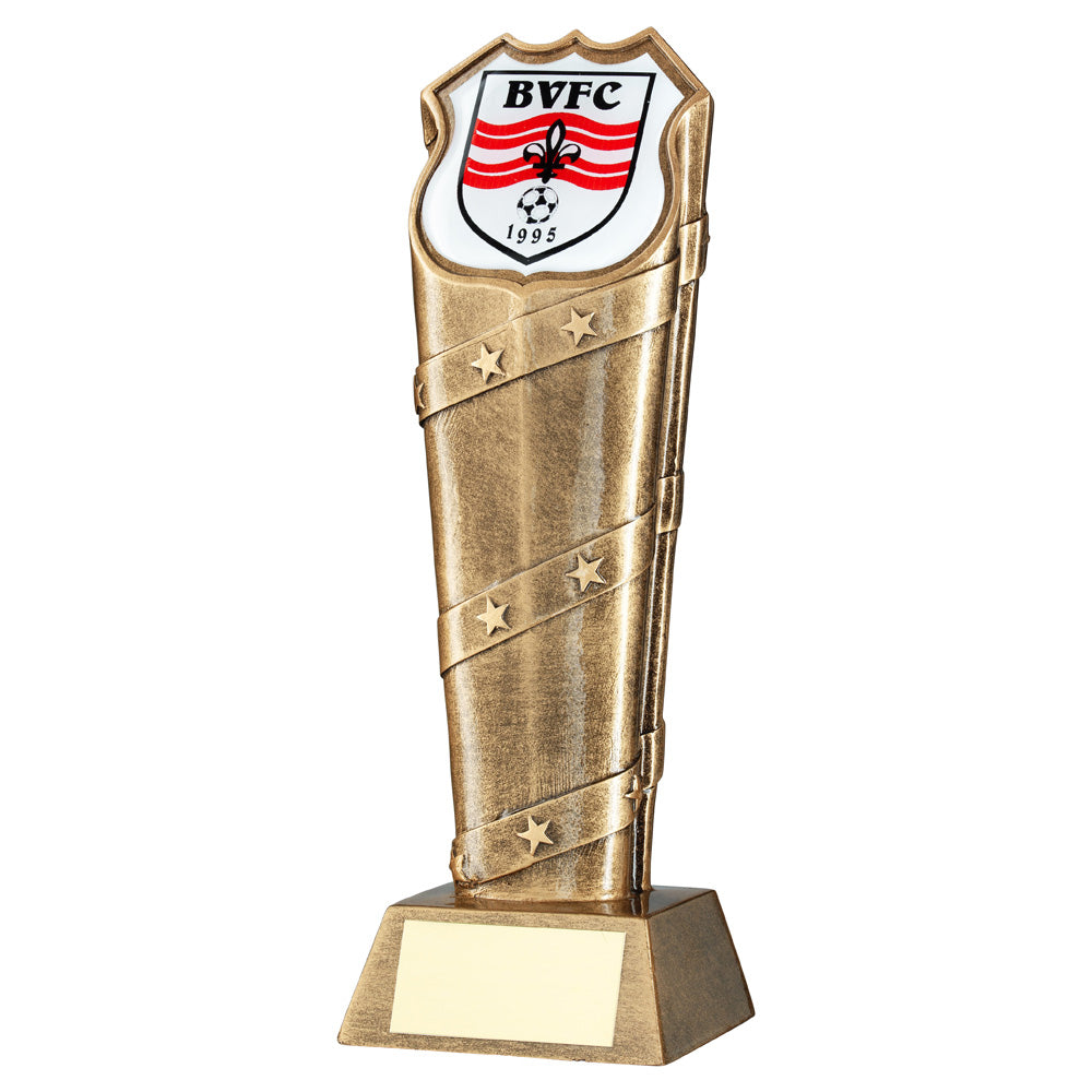 Brz/Gold Column Special Shield Holder Trophy - JR9-RF106 – All Sports ...