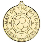 Man of the Match 50mm Football Medal & Ribbon (M50)