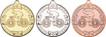Cycling Medal & Ribbon 50mm (M91)