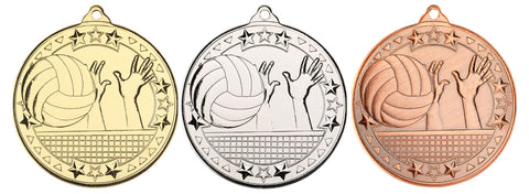Volleyball Medal & Ribbon 50mm (M97)