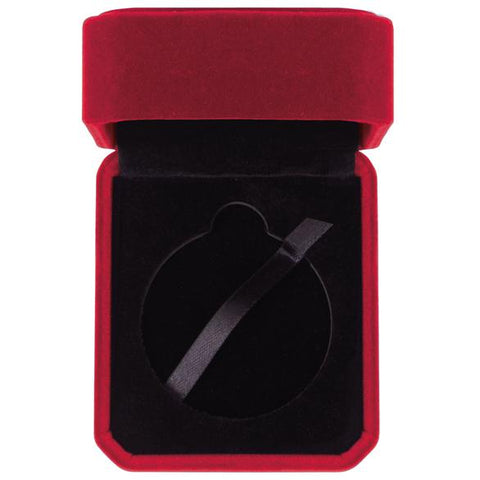 Aspire Velour Medal Box BurgundyMB20306