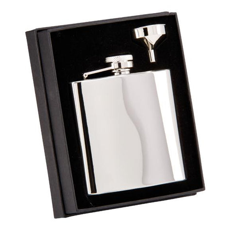 The Grand Flask Polished Steel 6oz PP106