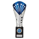 All Stars Large Rapid Trophy Silver & Blue TR19520