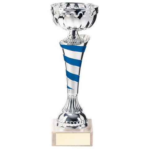 Eternity Cup Silver & Blue 170mm