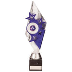 Pizzazz Plastic Trophy Silver & Purple TR20517