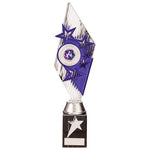 Pizzazz Plastic Trophy Silver & Purple TR20517