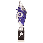 Pizzazz Plastic Trophy Silver & Purple TR20517