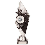 Pizzazz Plastic Trophy Silver & Black TR20518