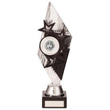 Pizzazz Plastic Trophy Silver & Black TR20518