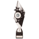 Pizzazz Plastic Trophy Silver & Black TR20518