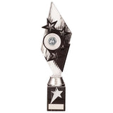 Pizzazz Plastic Trophy Silver & Black TR20518