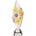 Pizzazz Plastic Trophy Silver & Gold 270mm