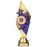 Pizzazz Plastic Trophy Gold & Purple TR20525