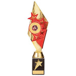 Pizzazz Plastic Trophy Gold & Red TR20527