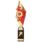 Pizzazz Plastic Trophy Gold & Red TR20527