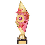 Pizzazz Plastic Trophy Gold & Pink TR20530