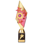 Pizzazz Plastic Trophy Gold & Pink TR20530