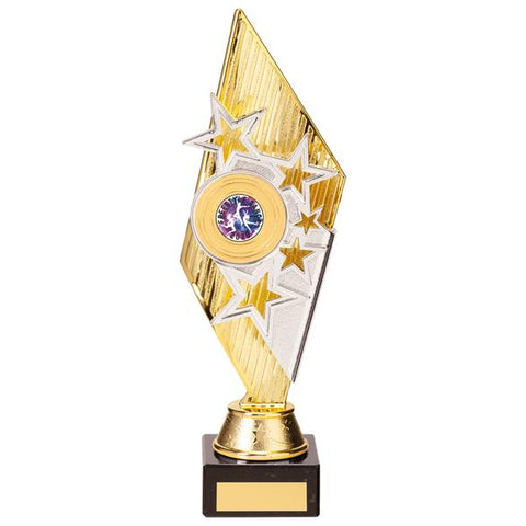 Pizzazz Plastic Trophy Gold & Silver 280mm
