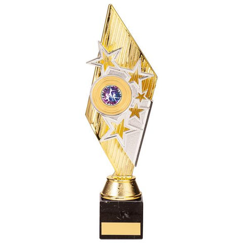 Pizzazz Plastic Trophy Gold & Silver 300mm