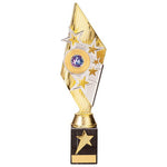 Pizzazz Plastic Trophy Gold & Silver 325mm
