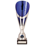 Rising Stars Deluxe Plastic Lazer Cup Silver & Blue 325mm