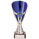 Rising Stars Premium Plastic Trophy Silver & Blue TR20538