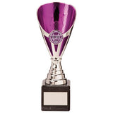 Rising Stars Premium Plastic Trophy Silver & Purple TR20539